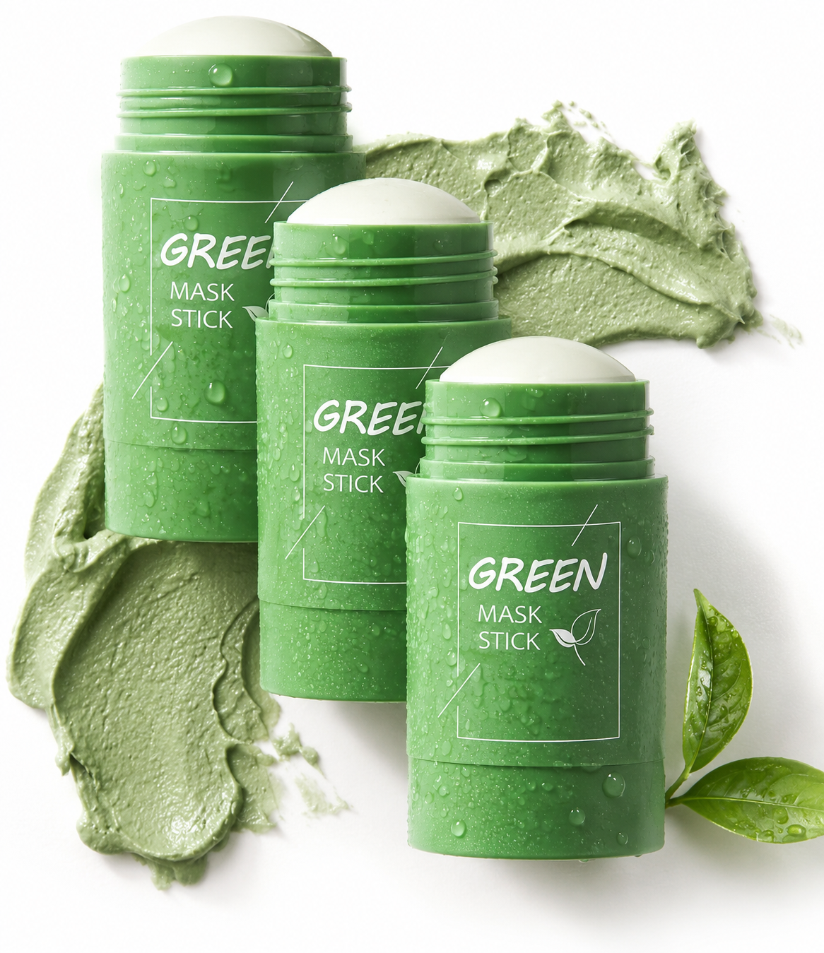Green Tea Clay Stick for acne and shrink Blackhead