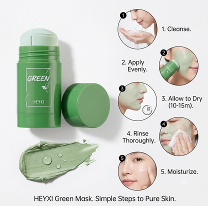 Green Tea Clay Stick for acne and shrink Blackhead